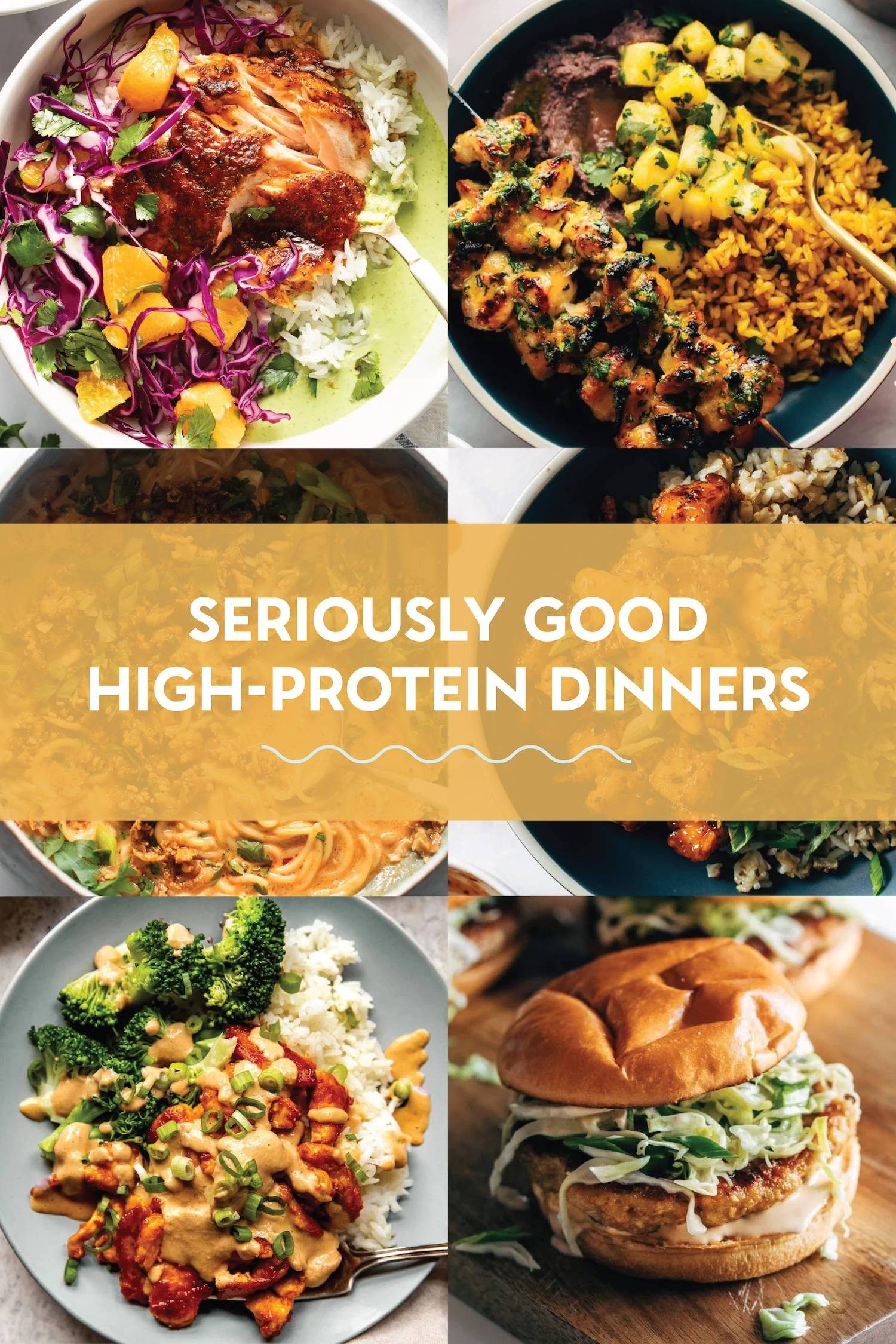 High protein dinners.