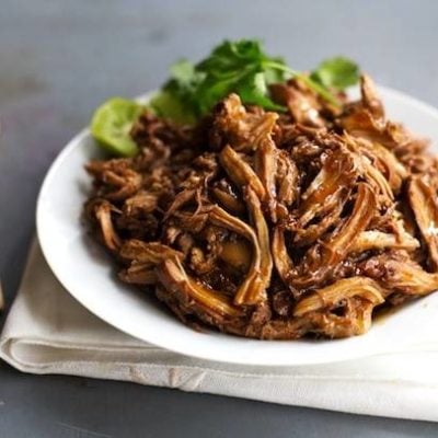 Honey Glazed Crockpot Chicken Adobo - simple pantry ingredients, hardly any hands-on time, 200 calories. | https://bio-research.report
