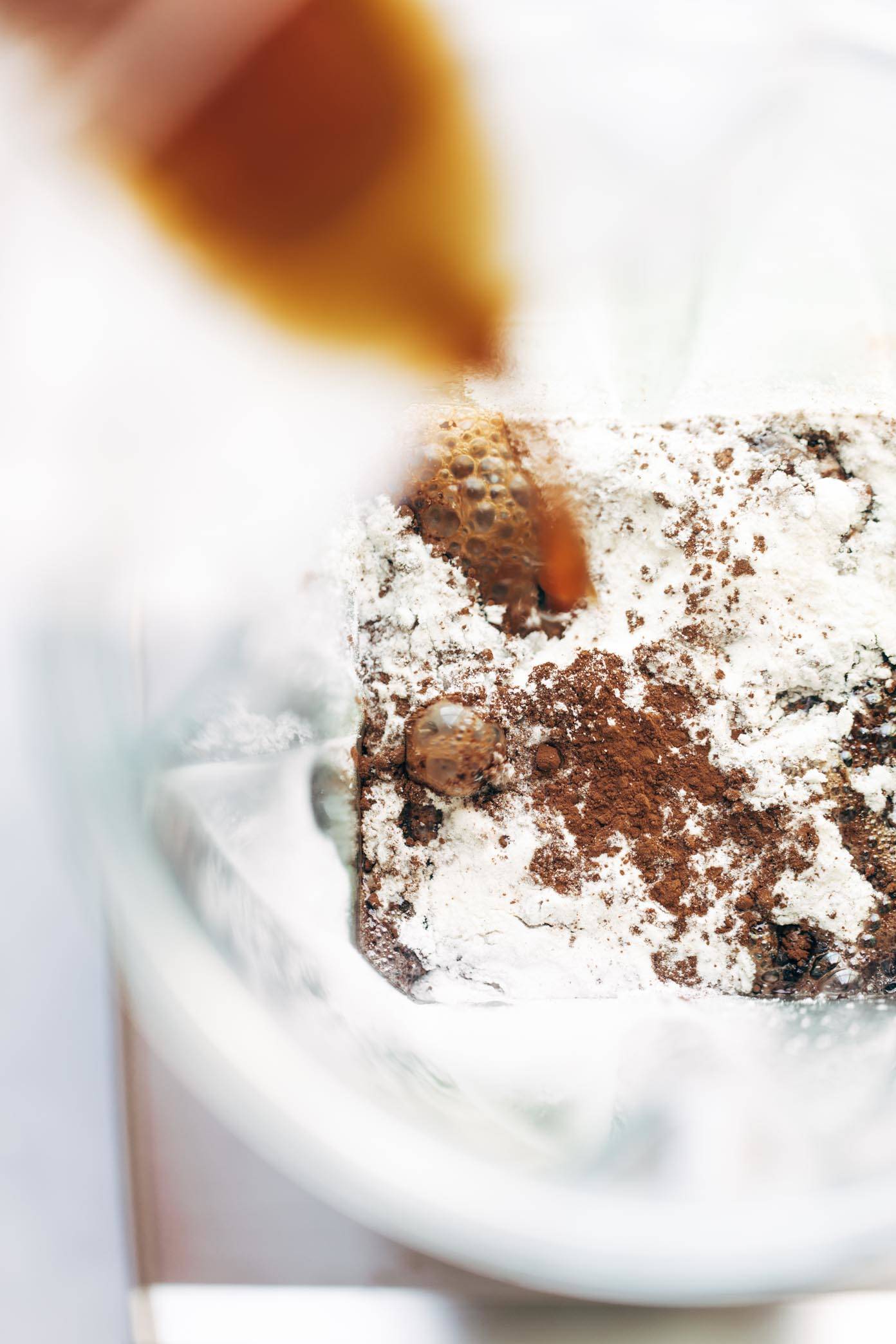 Bulletproof Peppermint Mocha in blender.